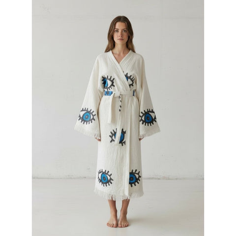Turkish 100% Cotton Handmade Robes